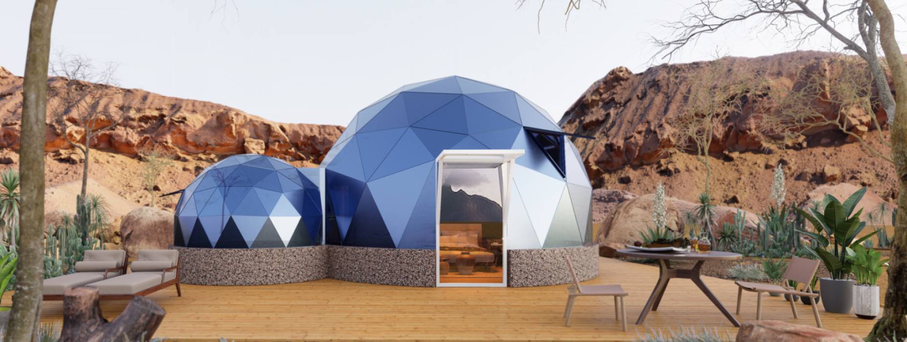 武义县球形智能光伏玻璃星空房